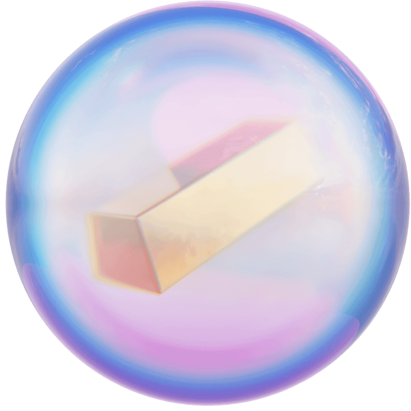 3d Gold Brick New